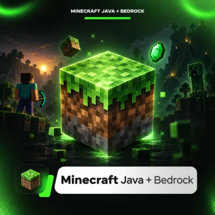 اکانت Minecraft Java + Bedrock Standard Edition برای PC